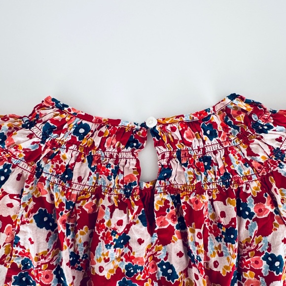 Crewcuts Floral Printed Flutter Sleeve Voile Dress Girls Size 12 - Picture 3 of 12